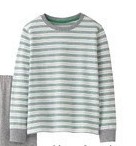 Yujia mùa xuân và chàng trai áo Round-necklong đáy Thu cho trẻ em chơi dưới dài tay T-shirt nhà sọc áo thun giới hạn thời gian