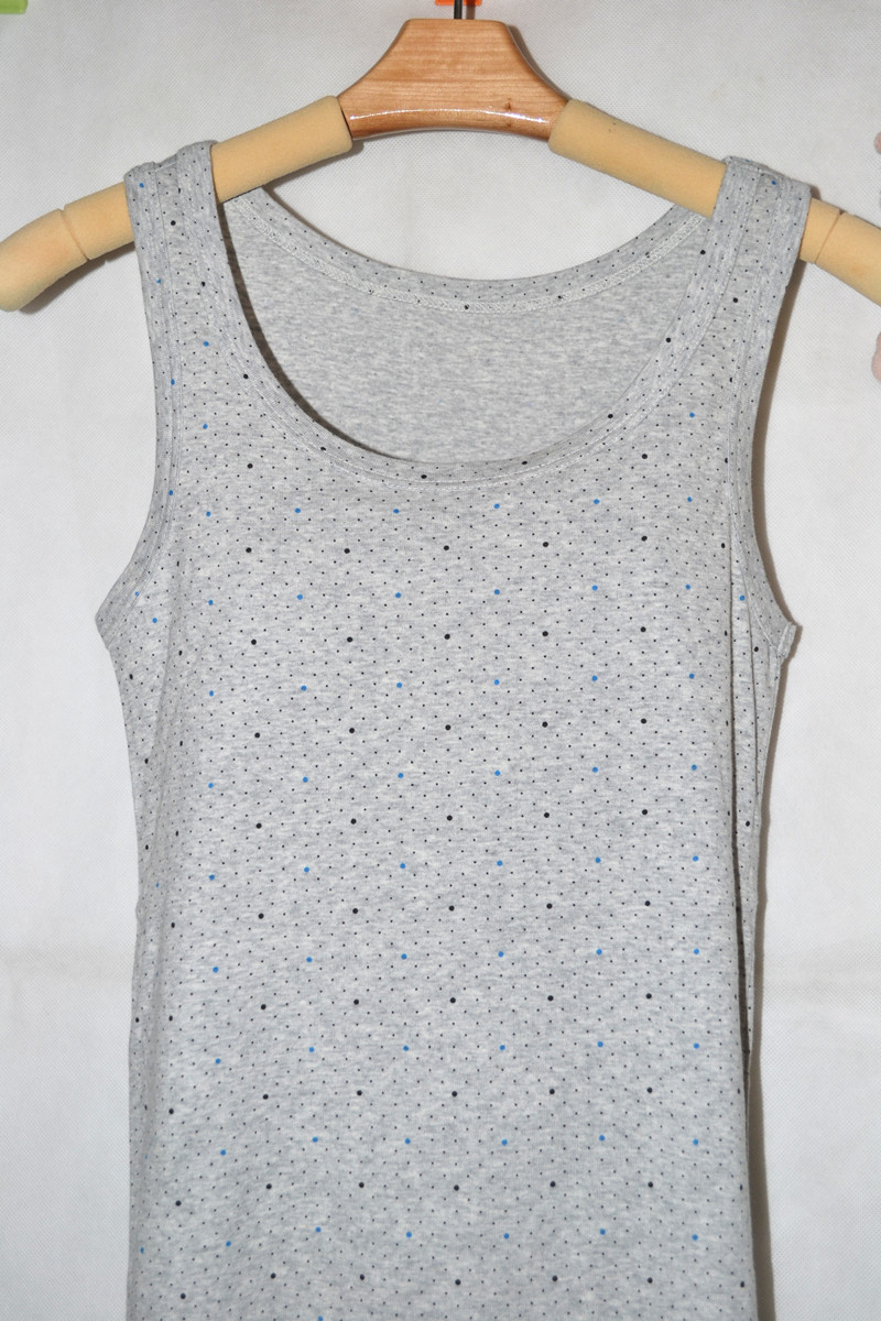 Áo vest cotton nữ chỉ xuống phía dưới không tay Đồ lót nữ nhà mùa hè mới vest nữ toàn trăm áo ba lỗ tập gym