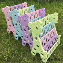 Childrens bookshelf Baby cartoon bookcase Childrens simple picture book rack Kindergarten household book rack Plastic storage rack