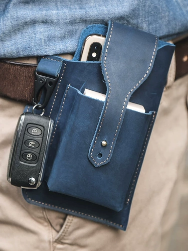 Тактическая маленькая спортивная ретро небольшая сумка, поясная сумка, «сделай сам», европейский стиль, из натуральной кожи