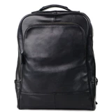 Кожаный ноутбук для отдыха для путешествий, вместительный и большой ранец, из натуральной кожи, бизнес-версия, 15.6 дюймов, воловья кожа