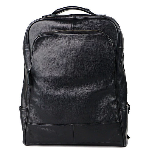 Кожаный ноутбук для отдыха для путешествий, вместительный и большой ранец, из натуральной кожи, бизнес-версия, 15.6 дюймов, воловья кожа