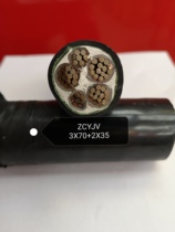 Guangzhou Zhujiang national standard flame retardant five-core YJV3X70 2 copper core low voltage cable without fire resistance