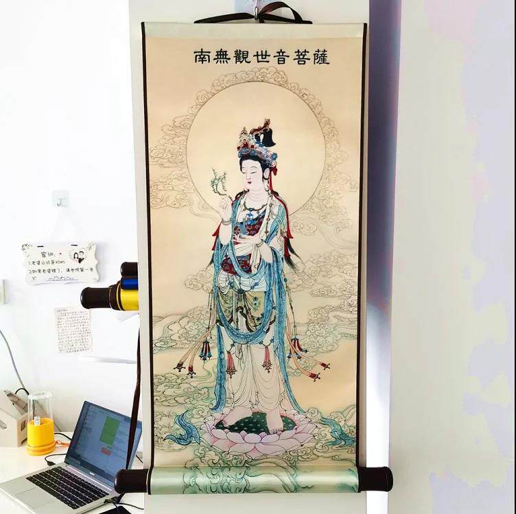 (limited to 1) exquisite view of the world of Bodhisattva Saint like hanging shaft Watch the world of sound silk not denunciation to cool down-Taobao