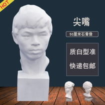 Pointed plaster head portrait large art teaching aids sketch sculpture model wedding photography decoration props ornaments statue