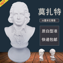 Mozart plaster head large art sketch sculpture wedding photography art decorative props ornaments statue