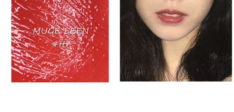 MUGE LEEN lip glaze gương tám mảnh phù hợp với son môi giữ ẩm lâu không đánh dấu Hàn Quốc không thấm nước son bóng 	son bóng focallure	