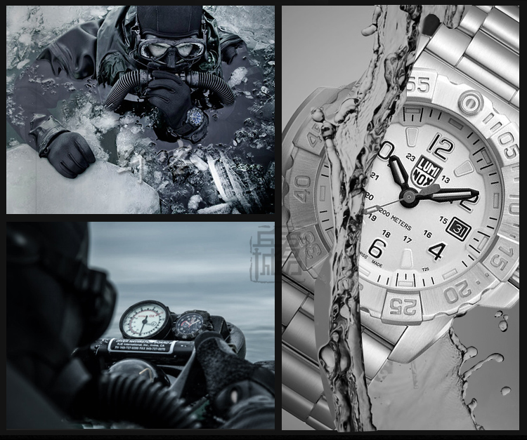 Leimeno LUMINOX 3258 Xenon Tự phát sáng Con dấu Đồng hồ nam không thấm nước ngoài trời - Giao tiếp / Điều hướng / Đồng hồ ngoài trời đồng hồ reef tiger