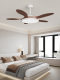 Restaurant Fan Light 2026 New Model Modern Simple Ceiling Fan Light Eye-Protecting Home Low-Floor Variable Frequency Fan Chandelier