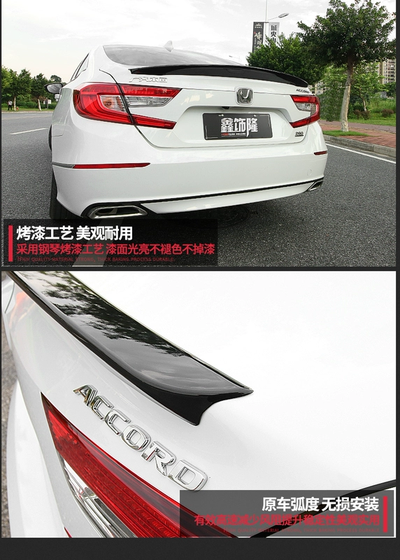 18 Honda 10 thế hệ Accord cánh sau ABS sơn miễn phí chuyển động đuôi đuôi hộp sửa đổi spoiler đặc biệt - Sopida trên