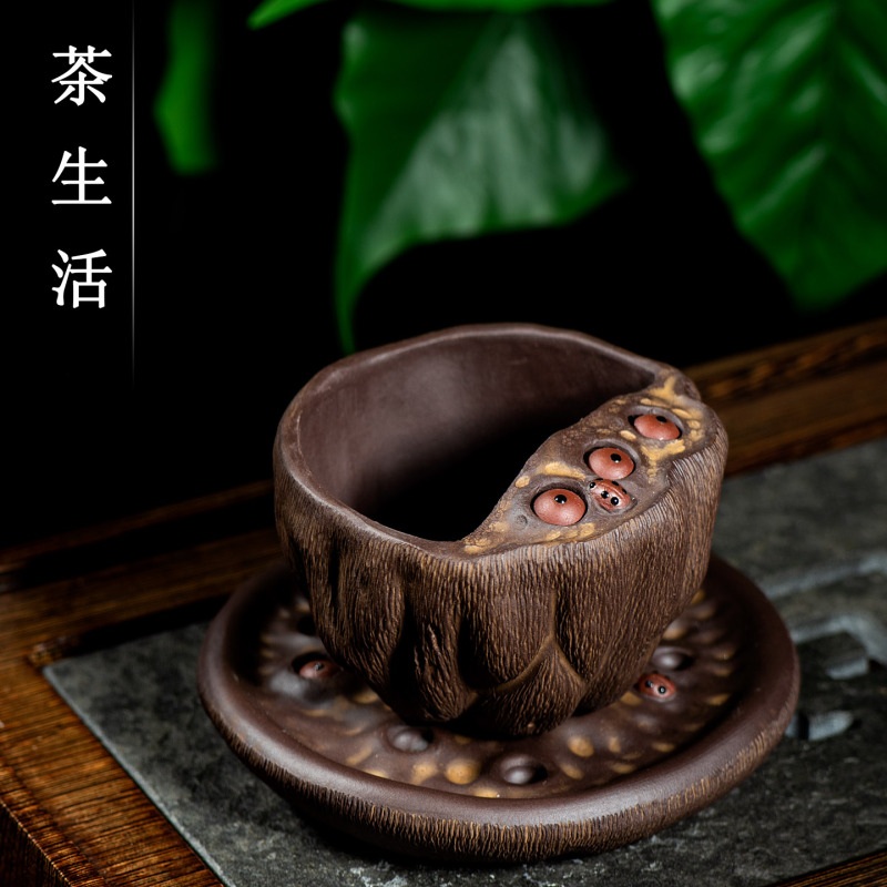 Purple Clay Lotus Seed Pod Master Cup, Tea Cup, Small Tea Cup, Good Luck, Kung Fu Tea Cup, Purple Clay Teapot, Tea Ceremony Gift Purple Clay Lotus Seed Pod Master Cup, Tea Cup, Small Tea Cup, Good Luck, Kung Fu Tea Cup, Purple Clay Teapot, Tea Ceremony Gift