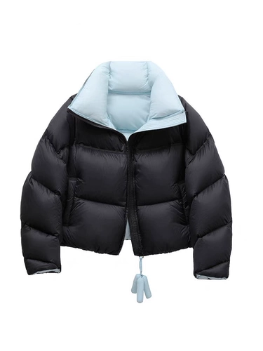 Зимний короткий утепленный пуховик