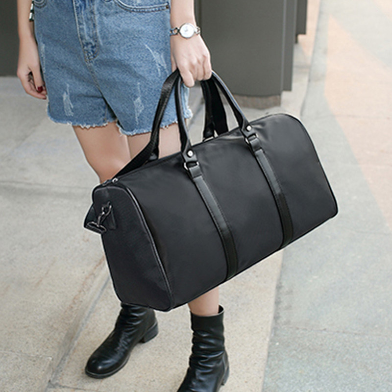 New Travel Bag Female Hand Minimalist Luggage Bag Large Capacity Short Travel Bag Waterproof Luggage Bag Men's Fitness Bag