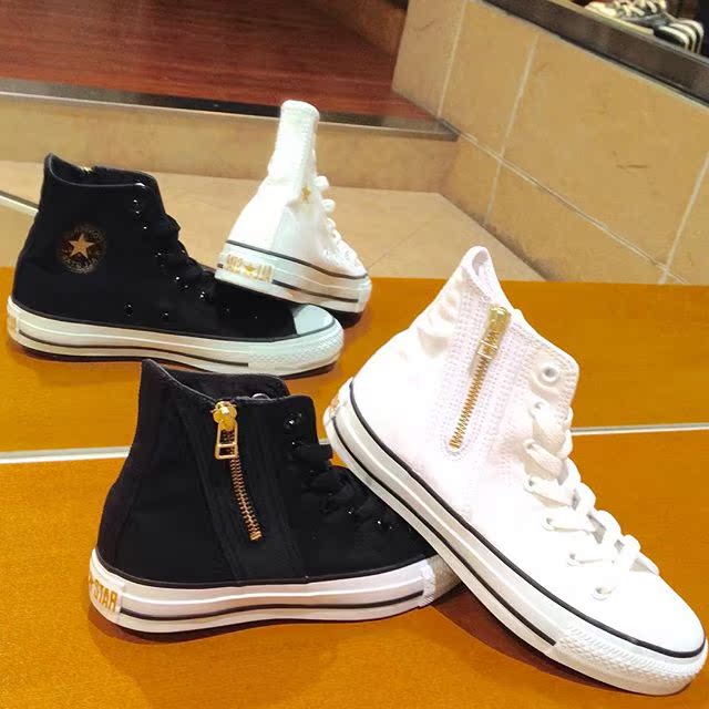 Japan Converse CONVERSE ALL STAR GOLDZIP HI để giúp giày vải mới giày sneaker