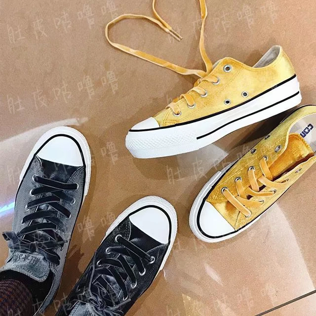 Nhật Bản Converse CONVERSE ALL STAR PLTS VELVET Giày vải nhung OX mua giày thể thao