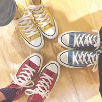 Nhật Bản Converse CHUYỂN ĐỔI TẤT CẢ SAO WASHEDCANVAS Giày vải HI màu mới giày  thể thao
