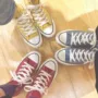 Nhật Bản Converse CHUYỂN ĐỔI TẤT CẢ SAO WASHEDCANVAS Giày vải HI màu mới giày  thể thao