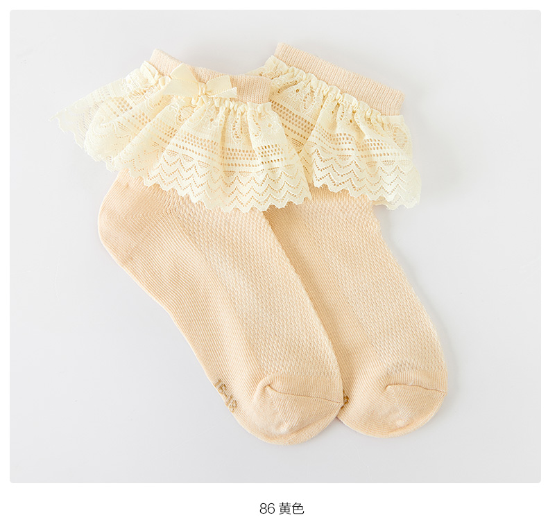 Vớ trẻ em nữ mùa hè mỏng phần thoáng khí dễ thương 7 Enen gấu 3-5 tuổi 6 trẻ lớn 8 Công chúa cô gái vớ lưới quần tất cho bé giá tốt