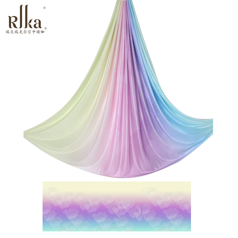 6m Colorful Aerial Yoga Hammock, Special Hanging Cloth and Rope for Home Yoga Studios, Yoga Cloth, Yoga Hammock