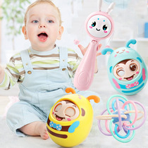 Baby holding early childhood toys can bite 6-12 months puzzle newborn rattle tooth gum cartoon blink Tumbler