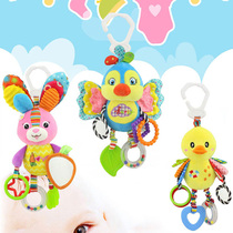 Newborn baby bed hanging plush puzzle bed around the cart pendant rattle baby appease bed Bell 0-1 hanging toy