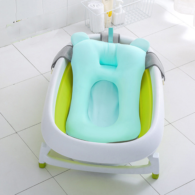 Newborn baby bath artifact can be sitting on a bath shelf with a bath - room