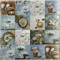 200*200 tile oil painting tile restaurant bathroom kitchen bathroom wall background wall parquet flower slice 200