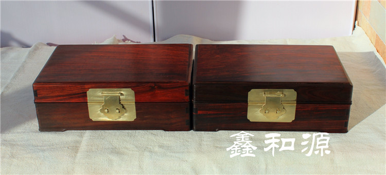 Nội thất phong cách Ming Ming và Qing Dynasties Classic Sian Dalbergia Box Hộp nhỏ Trang sức Hộp Trang sức Hộp Redwood Hộp chính thức - Cái hộp thùng gỗ ngâm chân