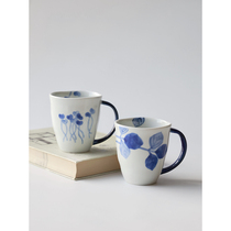 Japan imported Hasami-yaki ceramic mug Couple cup Cute creative milk coffee water cup gift box
