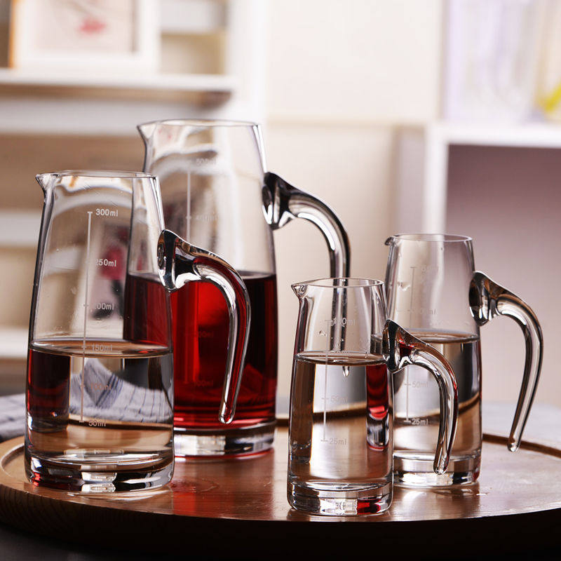 Wine dispenser white wine trumpet lead-free glass scale household wine jug foreign wine bar special decanter