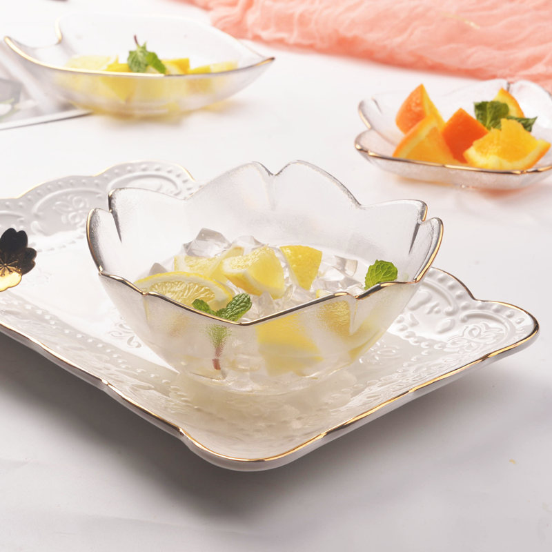 Cherry Blossom Bowl Yoghurt Bowls-in-Japanese-style dessert bowls European style small lavish tennis red cutlery flowers shape bowls 1 Only