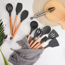 Food grade silicone spatula non-stick pot special kitchen stir-fry shovel set cute high temperature kitchen utensils full set