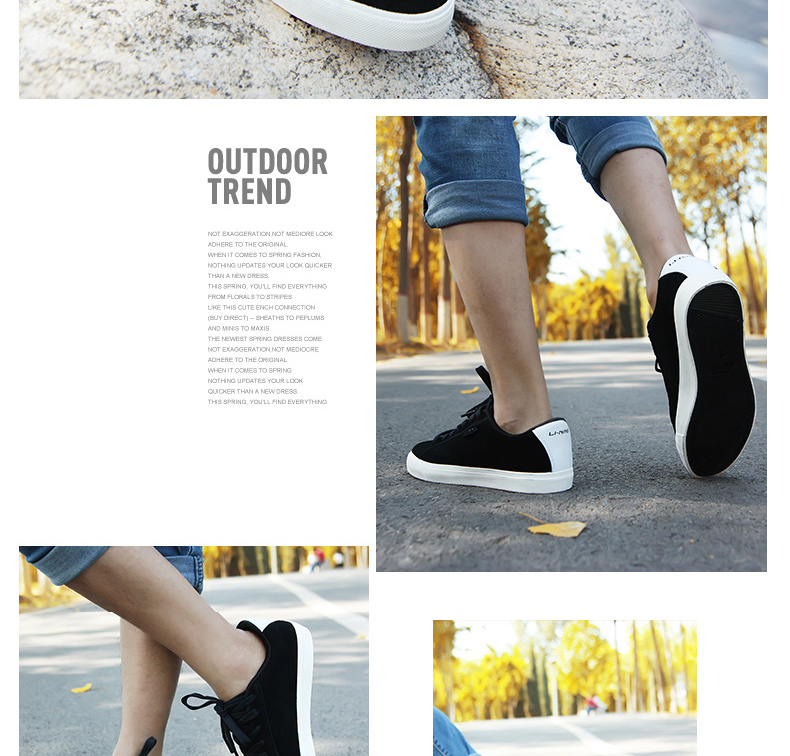 Bốn vương miện Giày nam Li Ning giày thể thao đích thực Giày mới cổ điển hoang dã cho nam ALCH043 giày the thao nữ màu trắng