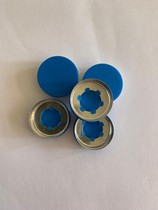 26mm blue semi-open aluminum plastic cap aluminum plastic cap for infusion bottle and saline bottle large diameter aluminum plastic cap