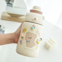 2021 net red new thermos cup student water Cup straws girl Ms high face value super large capacity Cup