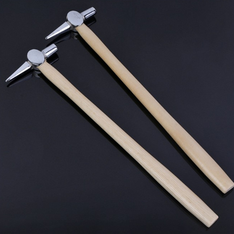 Detection hammer lengthened wood handle pointed hammer Railway inspection car Safety hammer railway train boiler for use