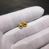 Custom-built 999 gold gold gold solid ball bead 6 5mm ball 3D design customized beaded accessories