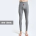 Quần nam với Kneepads Cotton Học sinh tuổi teen Đồ lót ấm dài Kneepad Dày không cộng với nhung mùa thu quần tất nữ màu đen Quần nóng lên