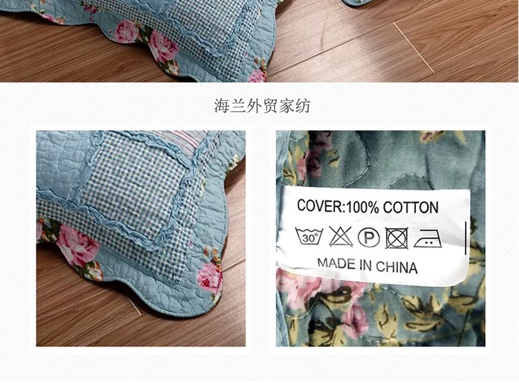 phong cách vườn hoa Hàn Quốc bông chiến bông để tăng bông ba mảnh gia đình bốn giường bông dày bao gồm đúp - Trải giường ga giường đẹp sang trọng