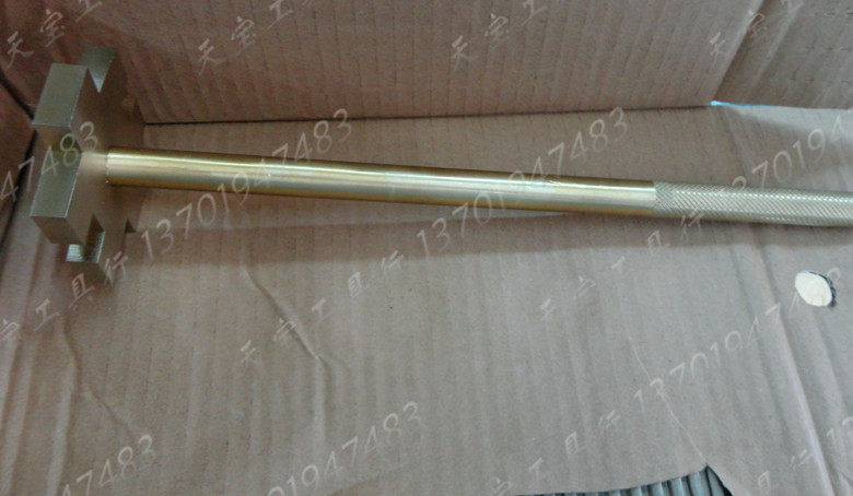 Explosion-proof oil barrel wrench Fire-proof anti-magnetic single-head opener all-copper iron barrel wrench Universal explosion-proof wire tooth cover