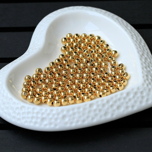 Золотое украшение-шарик, аксессуары, желтые глянцевые бусины