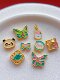 925 Antique Silver Gold-Plated Accessories with Enamel Butterflies, Little Rabbits, Pandas, Tulips, Spacer Beads, Pendants, DIY Bracelet Weaving Cord