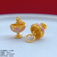 LA3474 Серебро 925 пробы с обожженным сапфиром в форме лотоса, подвесная лампа одинарная