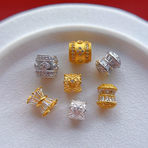 Аксессуар, браслет из кварца в форме цветка, кварц, серебро 925 пробы, DIY