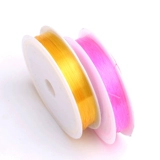 Эластичная белая прозрачная леска, эластичное ювелирное украшение, четки из круглых бусин