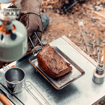 CAMPINGMOON KERMANN FRYING PAN Versatile Outdoor Frying Steak Cooking Noodle Camping Cutlery 304 stainless steel