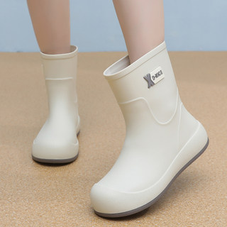 Rain boots for women 2025 new style cute mid-calf rain boots