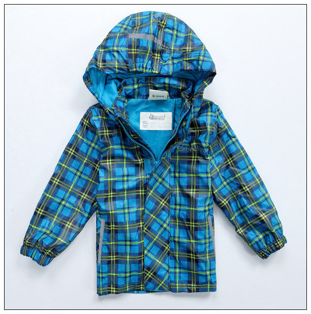 ZEBRALINO brand children's raincoat pu leather raincoat without lining Children's painting clothes rain pants