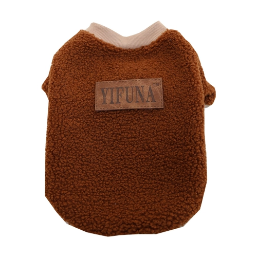 Весна и осень Новые Кошки и Собаки Общая одежда -в общем назначении, VIP -плюшевый плюшевый плюшевый плюшевый плюшевый капюшон, красный свитер на два фута