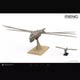 Meng Glue-Free Assembly Airplane Ds-009 1/72 Movie Dune Harkonnen Glider